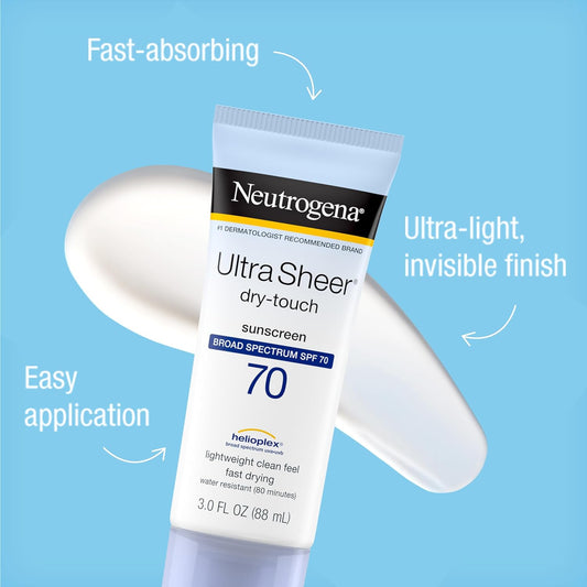 Neutrogena Ultra Sheer Dry-Touch Sunscreen, SPF 70, 88 ml (parallel import product)