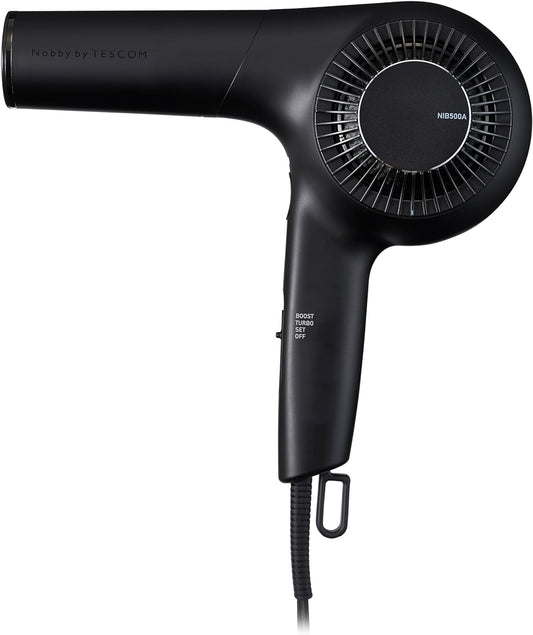 Nobby by TESCOM Professional Protective Ion Hair Dryer, Black, NIB500A-K