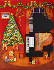 Sanrio Christmas Card Melody-Card Red Room and Piano 4 Piano Melody Greeting Cards International Shipping Available JXPM 2-3 SANRIO 526860