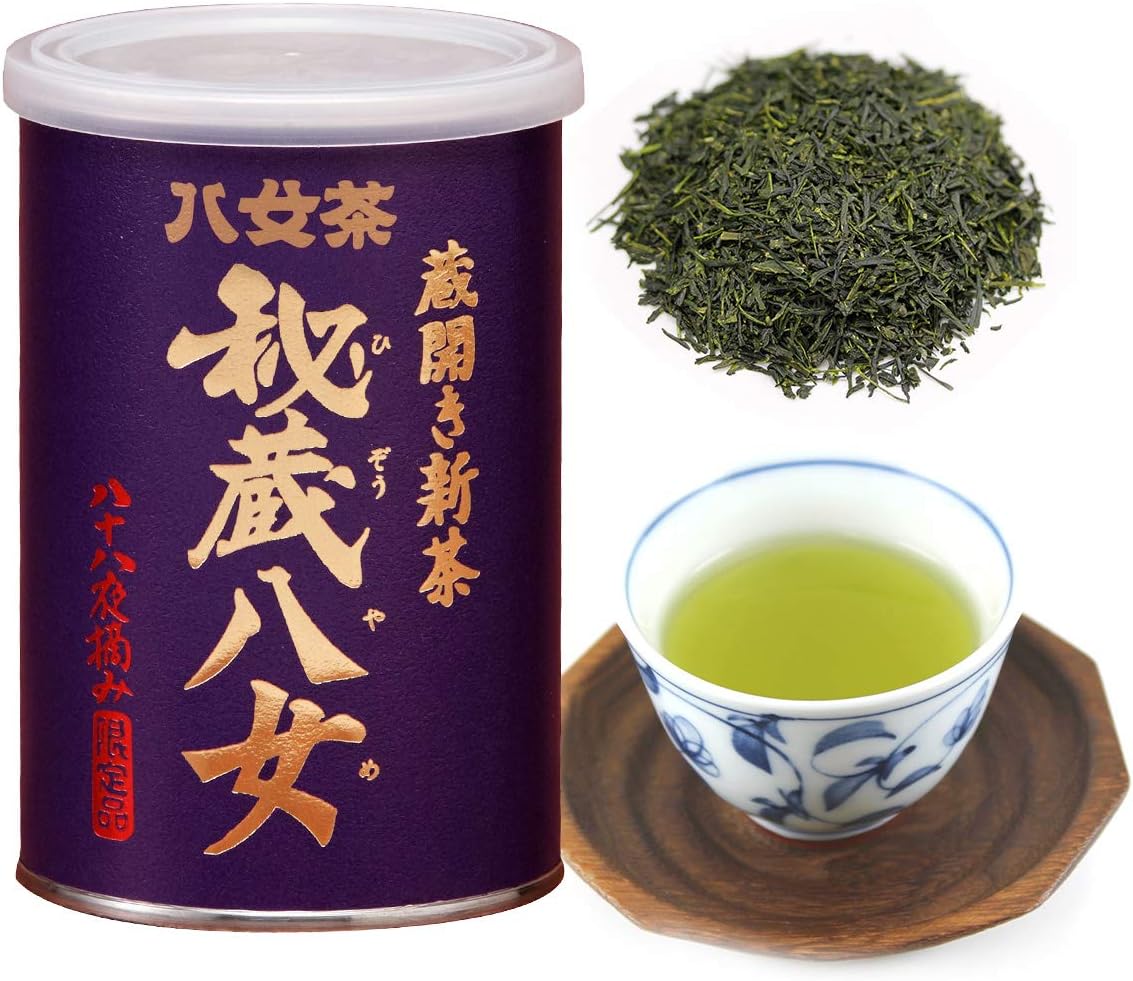 New Tea Yame Tea Leaves Produced in 2023, Aged New Tea, Treasured Yame 3.5 oz (100 g), Canned Tea, Iwasakien Seicha, Kyushu, Fukuoka, 100% Yame Tea, Yame Tea Picked Around 88 Nights, Ichiban Tea Can