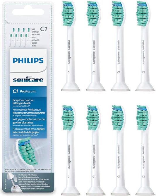 Philips Sonicare Professional Results Brush Head HX6018 Electric Toothbrush Replacement Brush (Standard Set of 8) Parallel Import