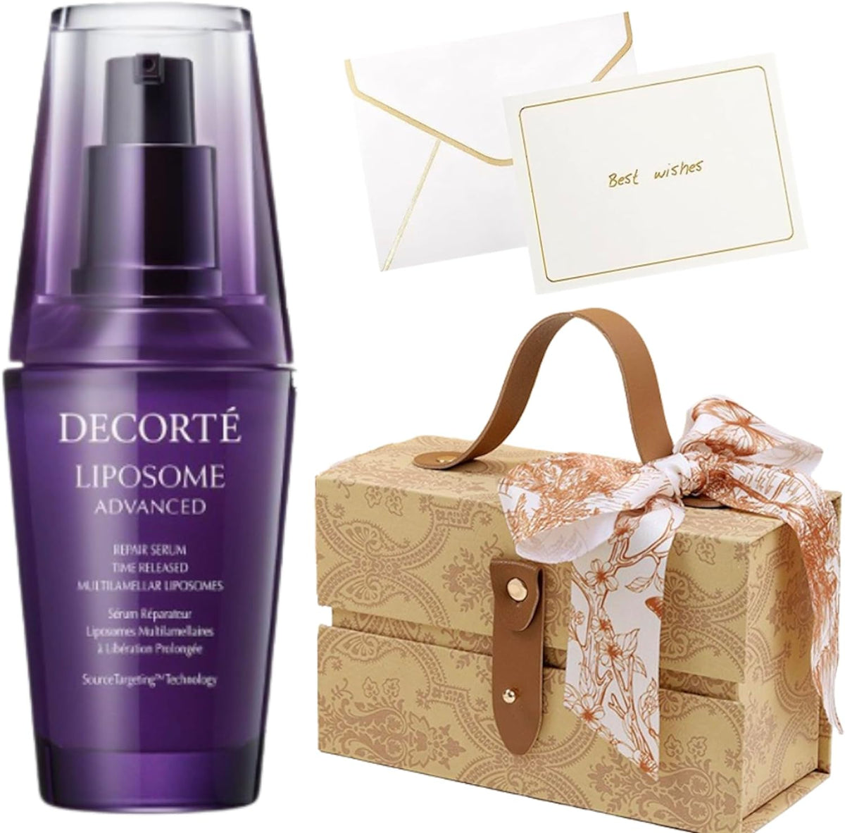 COSME DECORTE Liposomal Advanced Repair Serum 50ml Gift Present Message card and gift box included Set item (Green)