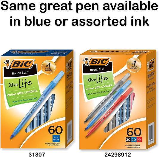 BIC CIRCULAR STICK Long life ballpoint pen medium point 60 Count