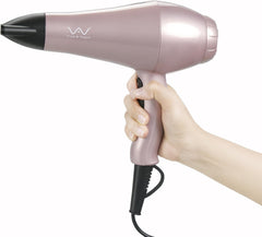 VAV 1200W Hair Dryer, Far Infrared and Negative Ion Dryer, Wind Temperature   Air Volume 6 Set, Professional High Air Flow   Home Use (Pink)