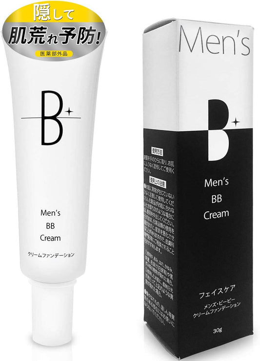 (Quasi-drug) Men's BB Cream, Acne Prevention, Acne Hide, Sunscreen, SPF30 PA++ Foundation, Concealer, 1.1 oz (30 g)