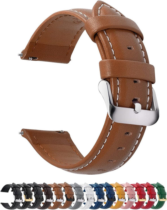 Watch Band Strap, All 12 Colors, Smart Watch Band, Replacement Straps, Genuine Leather