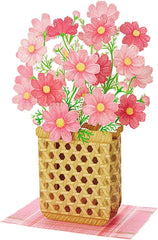 Sanrio Message Card Autumn Cosmos in a Woven Basket Greeting Card Can be shipped overseas AU 2-3 SANRIO 011622