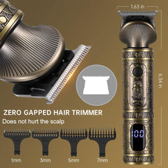 Scttomon Beard Trimmer Electric Hair Trimmer Trimmer Electric Shaver Razor Nose Body Trimmer Professional Cordless Multifunctional Kit for Men 7 in 1