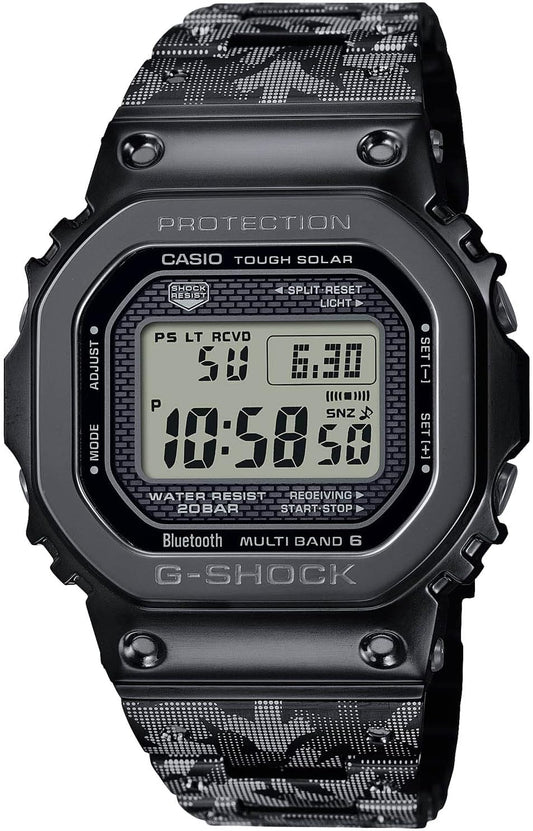 Casio G-Shock GMW-B5000 Series Wristwatch, Bluetooth Equipped, Solar Radio, Limited Model / G-Shock 40th Anniversary G-Shock x ERIC HAZE Collaboration (Stainless Steel)