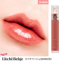 ETUDE Etude Official Glow Fixing Tint Lychee Beige/Lip Tint/Lipstick/Glossy Finish/High Moisturizing / 3.8g / Clione Lip