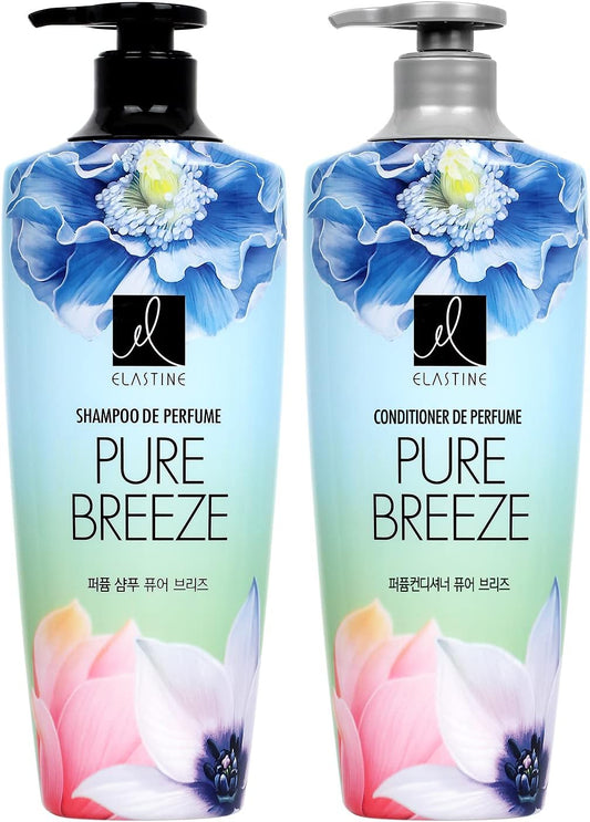 [Japanese Shampoo and Conditioner] ELASTINE Official Elastine Perfume (Pure Breeze Set Shampoo   Conditioner)