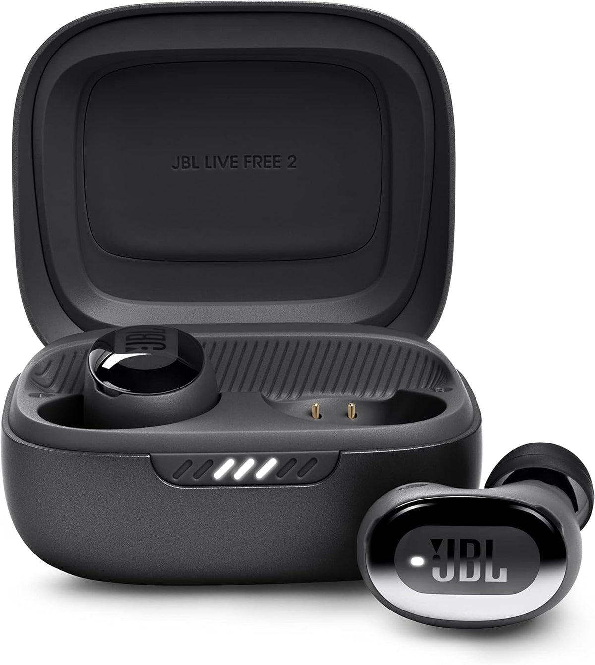 JBL LIVE FREE 2 Wireless Earbuds Bluetooth Multi-point Hybrid Noise Cancelling IPX5 Wireless Charging Compatible Black / JBLLIVEFREE2TWSBLK