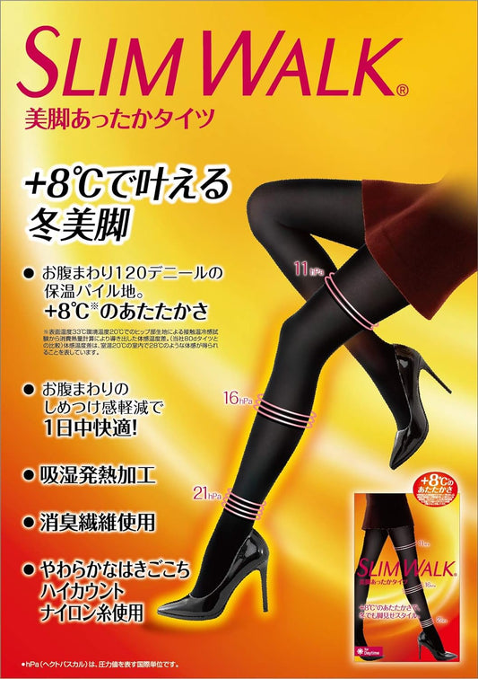 Slim Walk Legs Warm Tights Black SM Compression Tights SLIMWALK