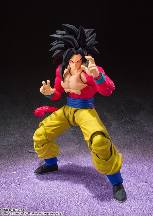 S.H. Figuarts Dragon Ball Z Super Saiyan 4 Son Goku, Approx. 5.9 inches (150 mm), PVC   ABS, Pre-painted Action Figure