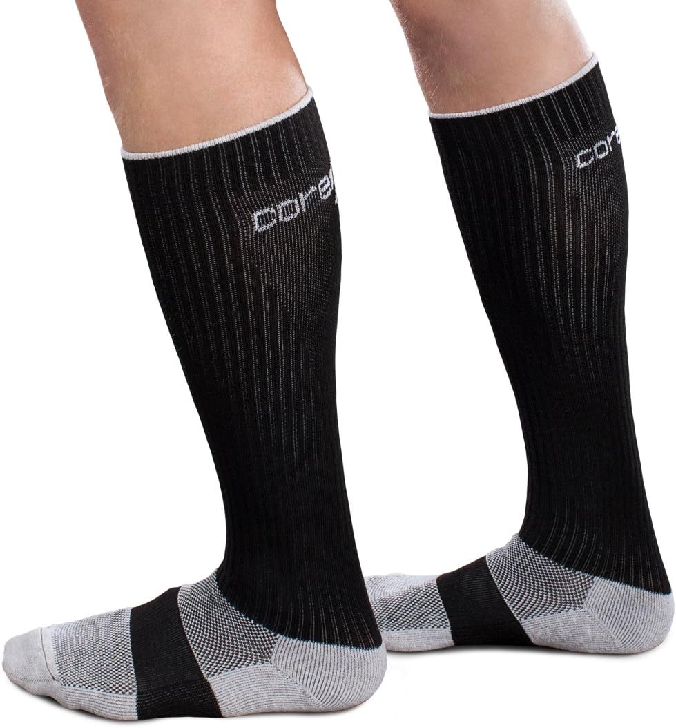 Core Sports THERAFIRM Medical Compression Socks, High Socks, 0.6 - 0.8 inches (15 - 20 mm) Hg