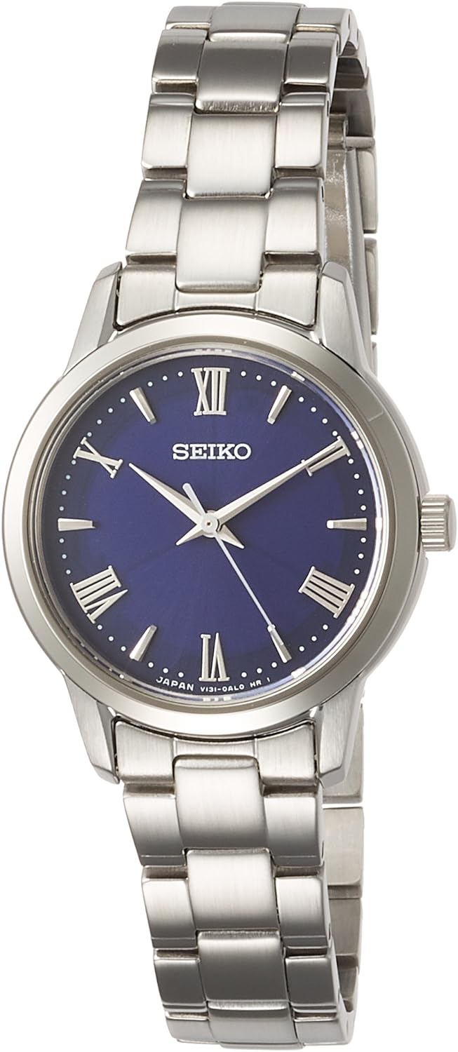 Seiko STPX049 Selection Solar, Blue Dial, Roman Numeral Placement, Sapphire Glass, Silver, Dial Color - Blue, Wristwatch, Solar Radio, Blue Dial, Water Resistant to 10 ATM