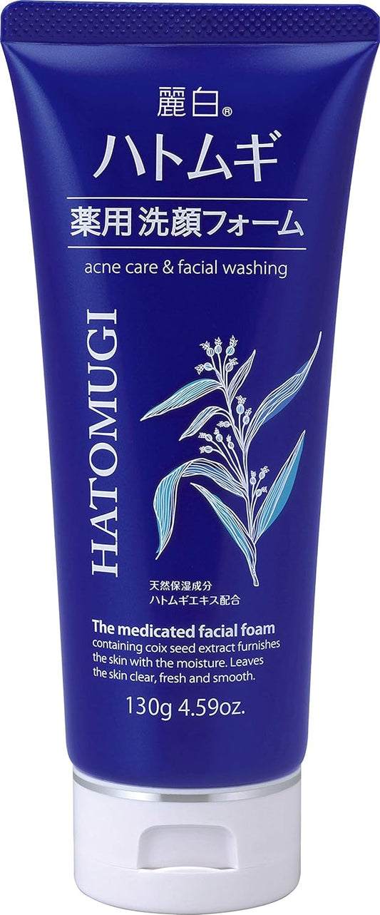 Reihaku Pearl Barley Medicated Facial Cleansing Foam, 4.8 oz (130 g)