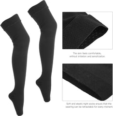 Compression Socks, Supporter for Beautiful Legs, Elastic Stockings, For Standing, Work, Running, Sports, Slimming, Tightening, Promoting Circulation, Varicose Veins Prevention, Swelling Relief (XL)