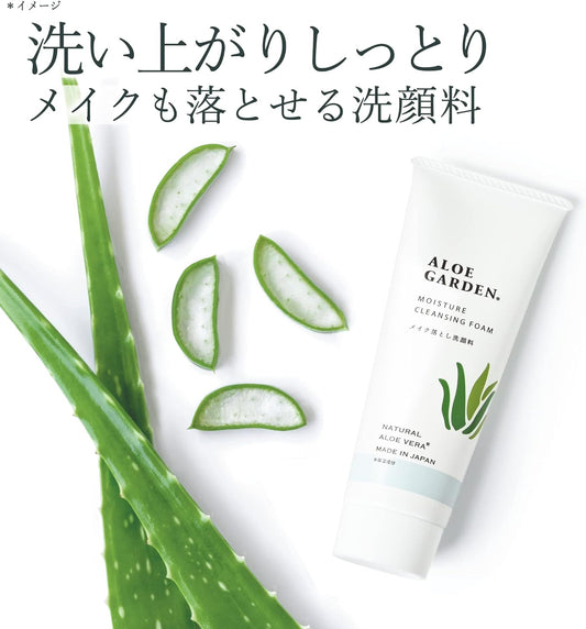 ALOE GARDEN Aloe Garden Makeup Remover Facial Cleanser Moisture Cleansing Foam (Produced by Kobayashi Pharmaceutical) 3.5 oz (100 g)