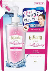 Bifesta Micellar Cleansing Water Moist Refill Wiping Type Moist Moisturizing Lotion Oil Free Fragrance 12.2 fl oz (360 ml)