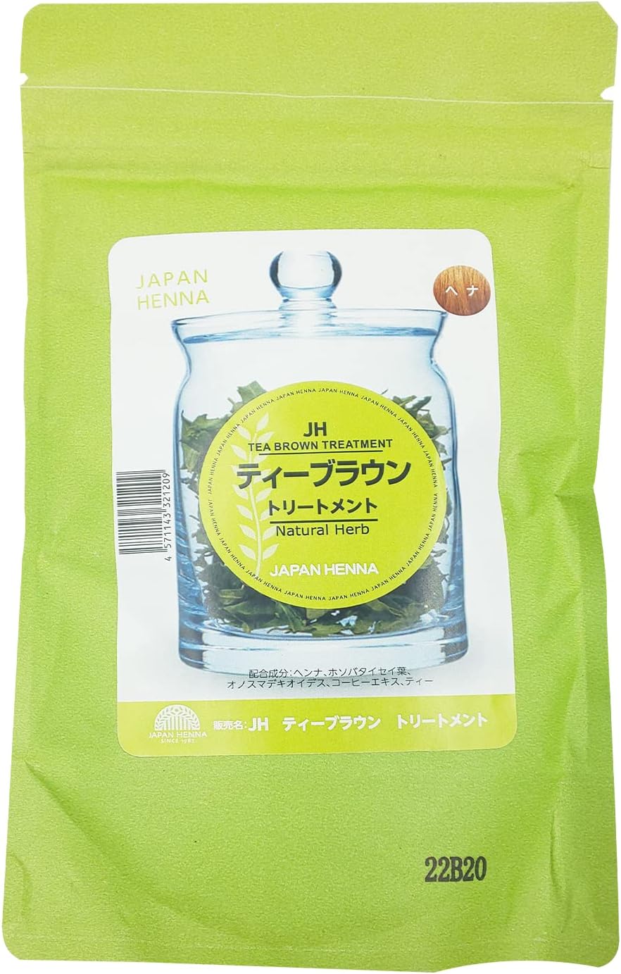 Japan Henna Tea Brown Treatment 100g