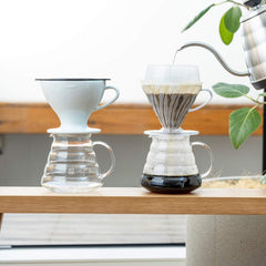 HARIO PDA-02-T V60 Drip Assist Pete Ricata Model, For 1 to 4 Cups, Coffee Support Equipment, Transparent, Made in Japan