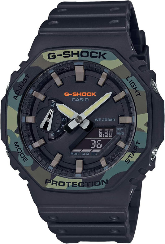 Casio G-Shock GA-2100SU-1AJF Men's Watch, Utility Color, Carbon Core Guard Construction, Black, 1AJF, Utility Color Watch