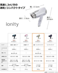 Panasonic Hair Dryer Ionity White EH-NE2A-W