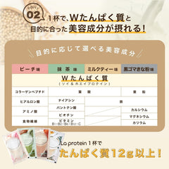 Laprotein Women's Protein Supervised by YouTuber Yukosu Replacement Diet Replacement Diet Nutritional Food Trial 10 Days Supply (Matcha Individually Wrapped BOX)