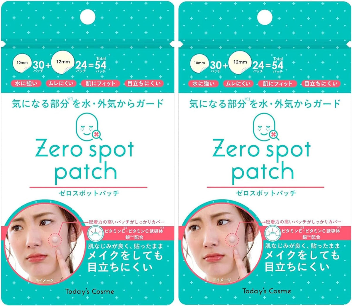 Zero Spot Patch, 54 Patches, 2 Bag Set, Point Patch, Spot Patch, Korean Cosmetics