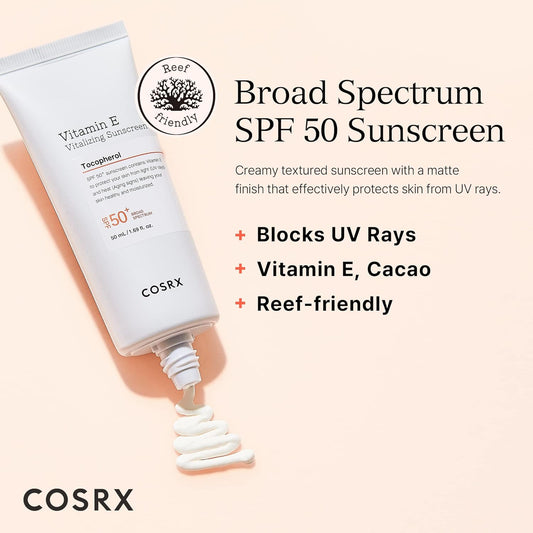 CosRx, Vitamin E, Vitalizing Sunscreen, SPF Number 50+, 50ml (1.69 fl oz)