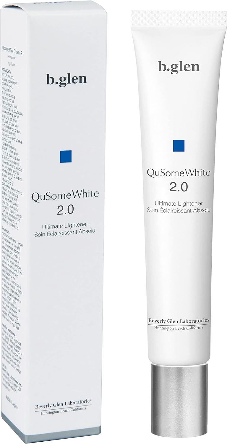 b.glen Official QuSome White 2.0 Hydroquinone Formula QuSome White Cream, 0.53 oz (15 g)