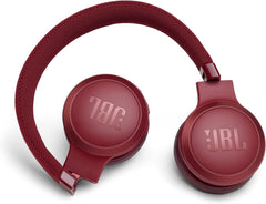 JBL Live 400BT Wireless On-Ear Headphones with Voice Control (Red)