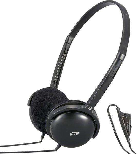 Ohm Electric AudioComm TV Headphones HP-H355N 03-2807 OHM Black