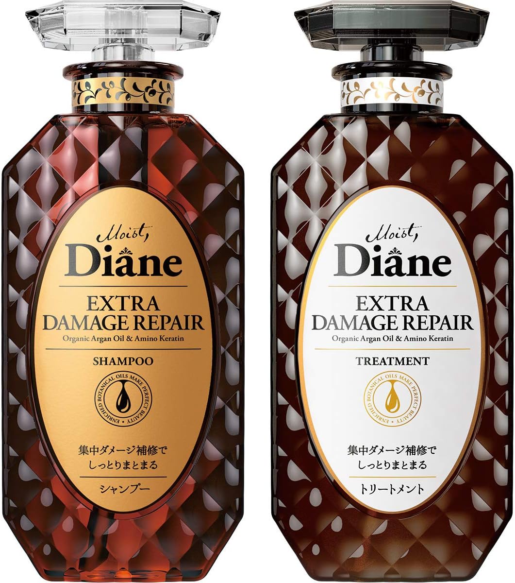 [Japanese Shampoo and Conditioner] Shampoo   Treatment Damage Repair Floral   Berry Scent Diane Perfect Beauty Extra Damage Repair Set 450ml x 2