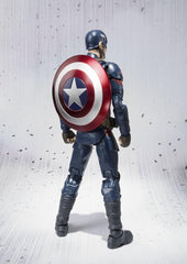 S.H. Figuarts Captain America (Civil War), Approx. 5.9 inches (150 mm), ABS   PVC, Pre-painted Action Figure