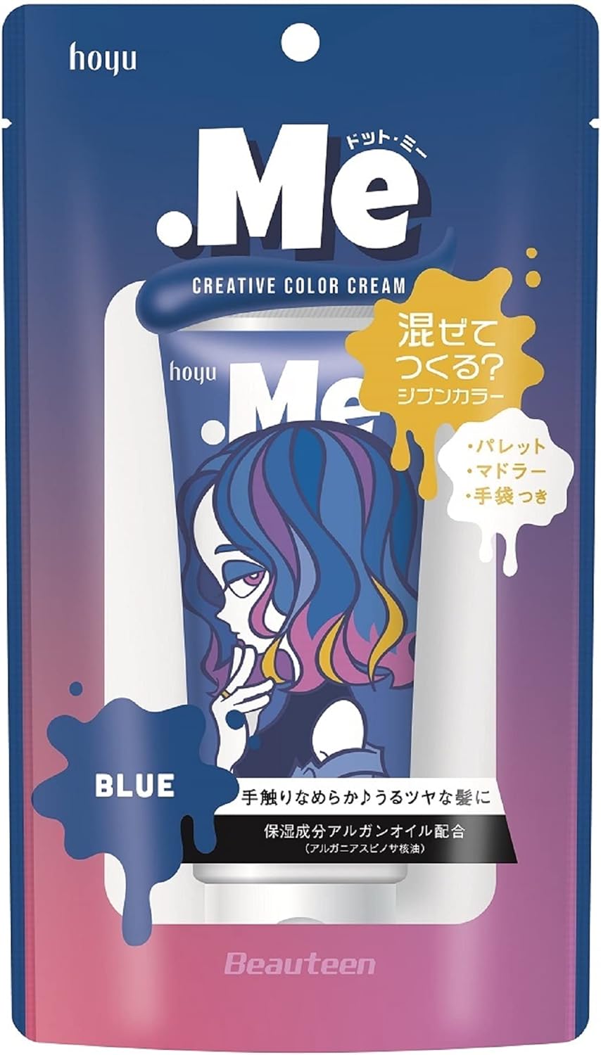 Beauty Dot Me .Me Creative Color Cream Blue Color Cream Mixable Mix for Brightening Hair Hoyu