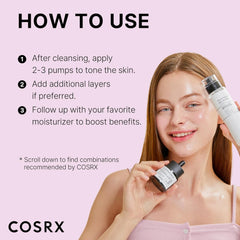 COSRX Peptide Booster Beauty Serum, Peptide 6 Skin Booster, 5.3 fl oz (150 ml), Niacinamide, Hyaluronic Acid, Adenosine, Allantoin Serum, Milky Lotion, Toner, NMF, Derma, Research, Moisturizing,