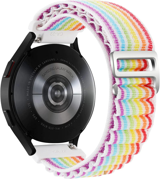 Watch Band Loop, Nylon Band, 0.7 inches (18 mm), 0.8 inches (20 mm), 0.9 inches (22 mm), Snap Watch Strap, Universal, Elastic, Watch Band, Similar to Strap, No Tools Required, Easy to Replace, 0.7 inches (18 mm), 0.8 inches (20 mm), 0.9 inches (22 mm)