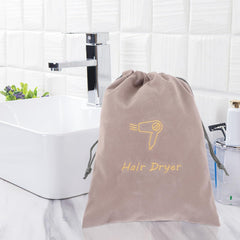 Frcolor Hair Dryer Bag Drawstring Pouch Drawstring String Bag Drawstring Travel Bag Portable Drawstring Bag Label Storage Bag Pouch Fabric Storage Bag