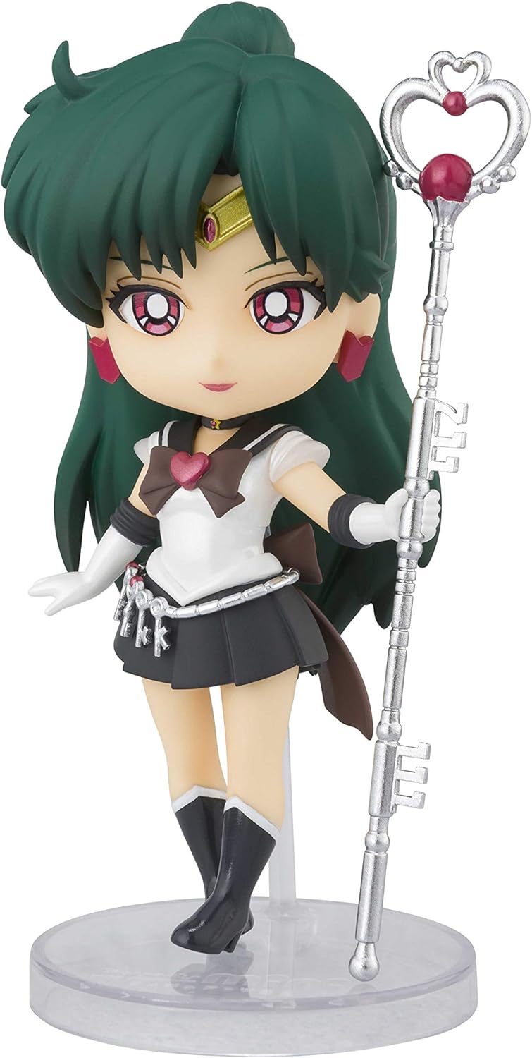 Figuarts mini Sailor Moon Super Sailor Pluto - Eternal edition, Approx. 3.5 inches (90 mm), PVC   ABS, Pre-painted Action Figure