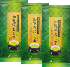 Furuichi Seicha Chiran Tea Deep Steamed Tea, Farmer's Home-Made Tea, 2.8 oz (80 g) x 3 Bottles Leaf