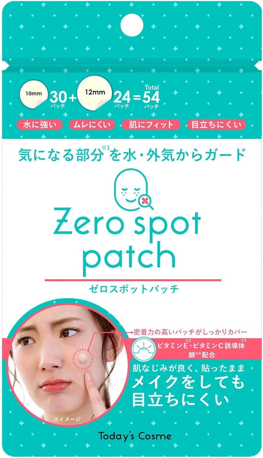 Today's Cosme Zero Spot Patch, 54 Patches, Acne Care, Korean Cosme