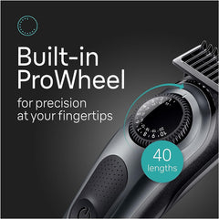 Braun All-in-One Style Kit Series 5 9-in-1 Men's Trimmer, Beard Trimmer, Landscaping Body Trimmer, Hair Clipper, Super Sharp Blade, 40 Lengths, Waterproof, 5490