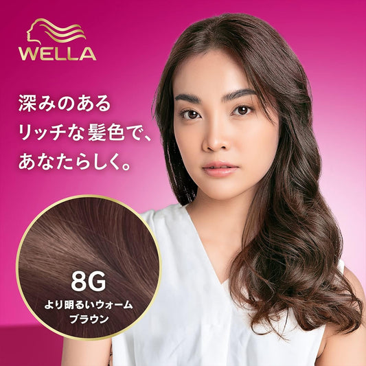 Wella Tone 2+1 Milky EX 8G Brighter Warm Brown Quasi Drug (Fashionable Gray Hair Dye)