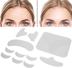 ZJchao Wrinkle Patch, 11 Pcs Silicone Anti Wrinkle Sticker Reusable Cheek Breast Forehead Anti-Fine Line Patch Reduce and Remove Wrinkles Fine Line Skin Lifting Christmas Day Gift