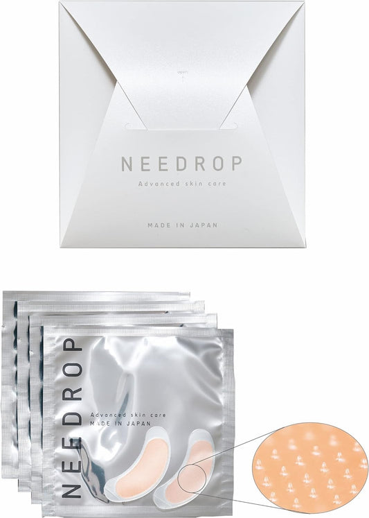 NEEDROP Men's Micro Needle, Eye Care, Mouth Care, Hyaluronic Acid, Needle, Patch, 4 Doses