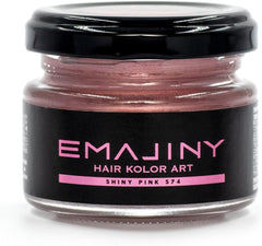 EMAJINY Shiny Pink S74 Emoji Shiny Pink Color Wax Peach 1.2 oz (36 g) Made in Japan Unscented One Day Flashy Hair Can Be Rinsed With Shampoo