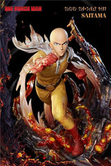 Unique Art Studio One Punch Man Wonder Figure, Saitama, Total Height Approx. 21.7 inches (550 mm), Made of Polystone, Painted, Finished Product