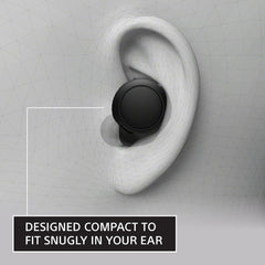 WF-C500 Truly Wireless In-Ear Bluetooth Earbud Headphones with Mic and IPX4 Water Resistance, Black